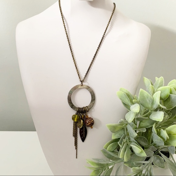 BOHO style Charm necklace abalone shell - Picture 4 of 7